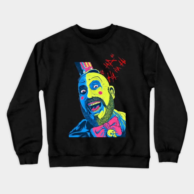 Captain Spaulding Horror Icon Crewneck Sweatshirt by Fadedstar